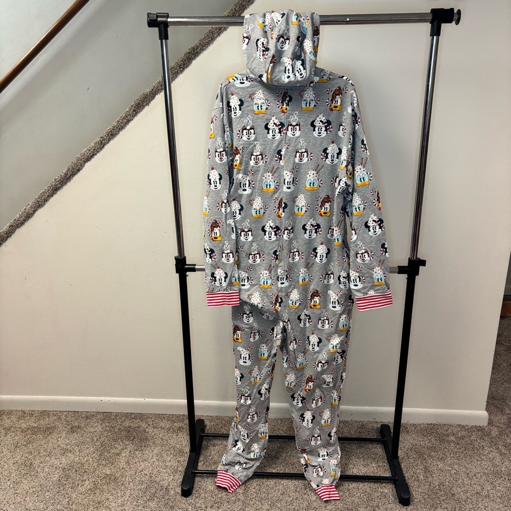 Disney Parks Mickey and Friends Holiday Adult XL One Piece Pajamas NWT - Picture 5 of 6